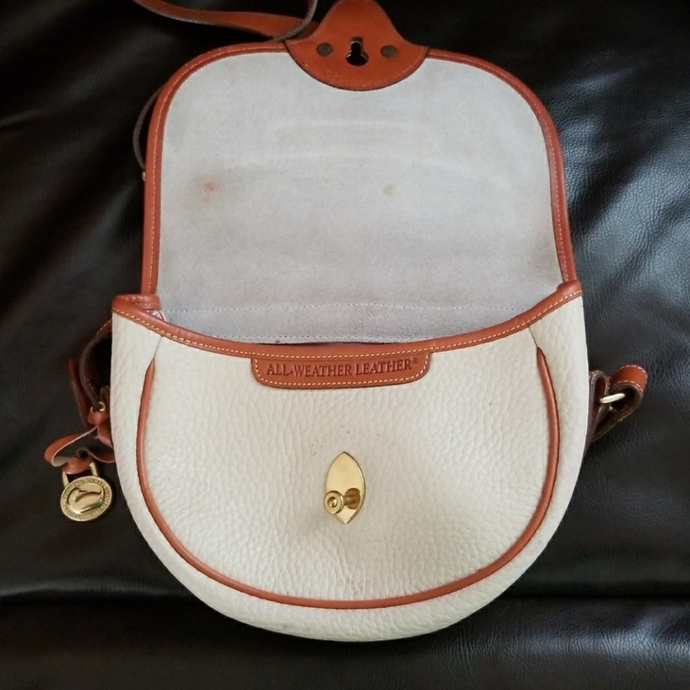 90's Vintage Dooney & Bourke AWL Cavalry crossbody - Picture 6 of 7